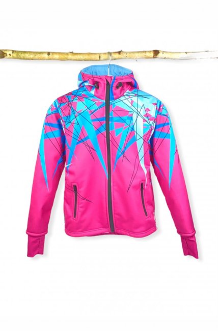 Bunda Softshell Hroty - Růžová