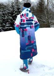 Dlouhá vesta prošívaná - Plochy