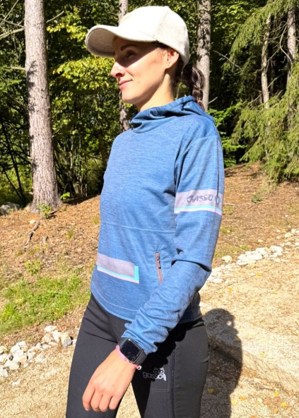 Mikina run - Květina - Velikost: M