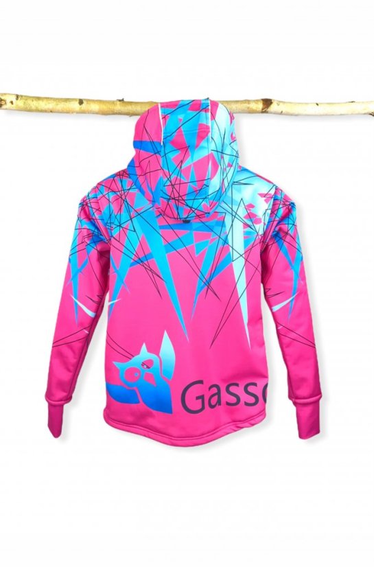 Bunda Softshell Hroty - Růžová - Velikost: S