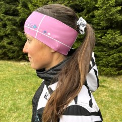 Sportovní čelenka - Na Pohodu (růžová)