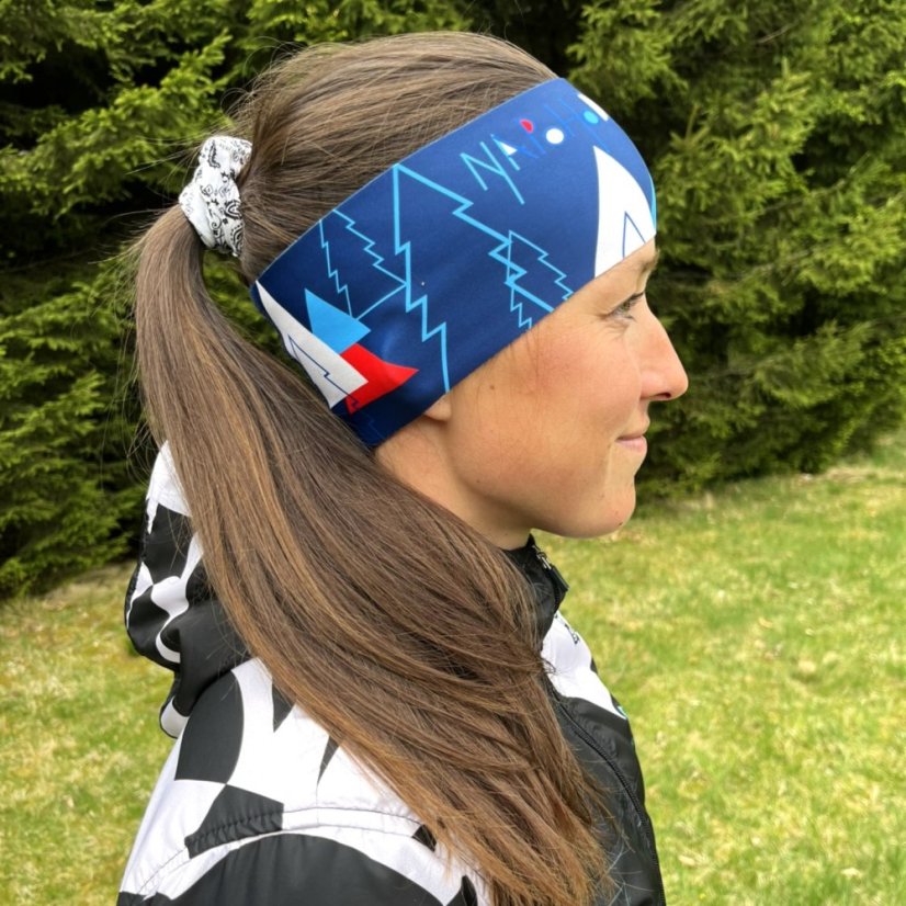 Sportovní čelenka - Na Pohodu - Lesní (tmavě modrá)