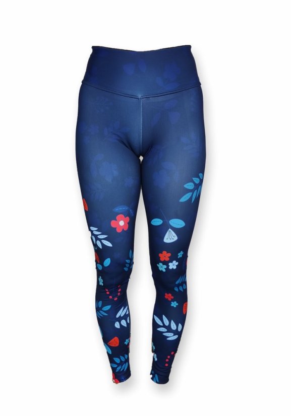 Legíny - Kvítí - tmavě modrá