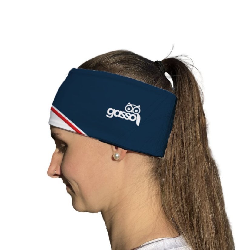 Čelenka - Retro tmavě-modrá - Varianta: Slabší, Velikost: M