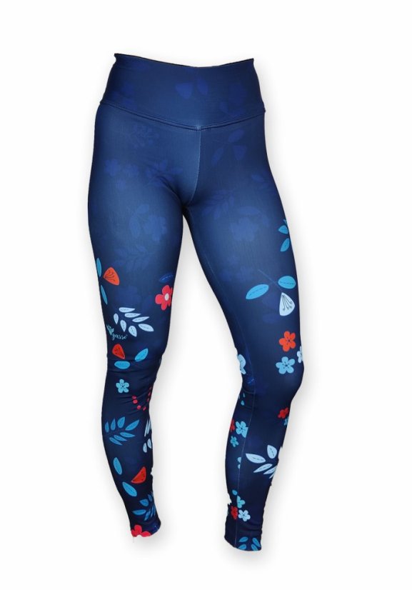 Legíny - Kvítí - tmavě modrá