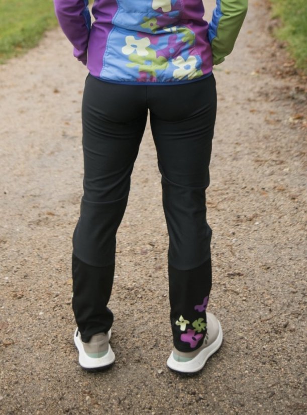 Multifunkční kalhoty - Slaměnka fialová