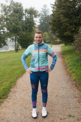 Elastické termo kalhoty - Proužky