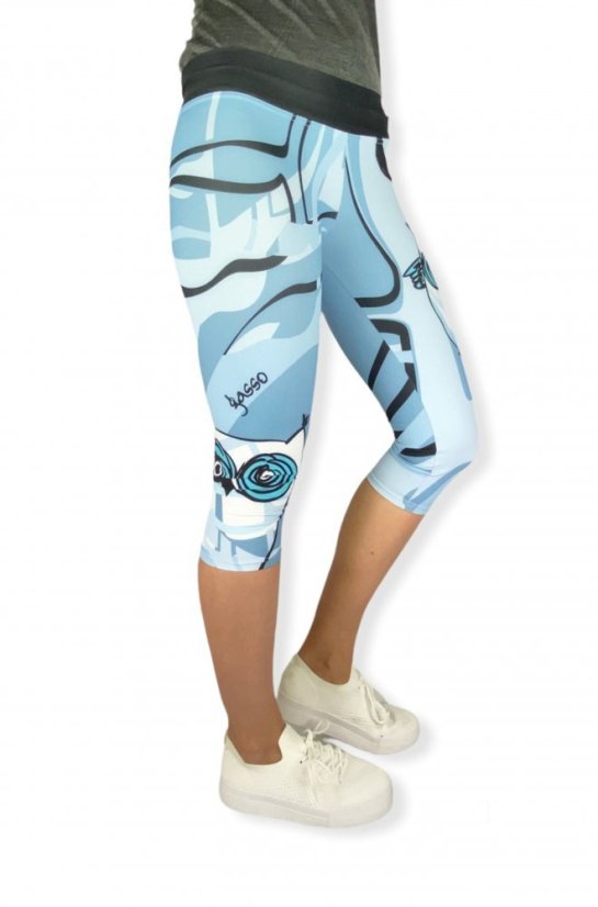 Legíny 3/4 - Vykulená sůva - Velikost: XL