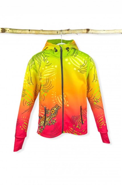 Bunda Softshell Ještěrka - Oranž - Velikost: XL