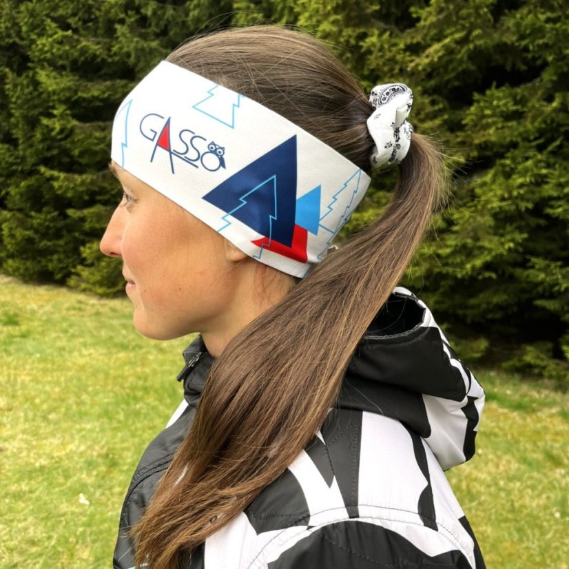 Sportovní čelenka - Na Pohodu - Lesní (bílá)