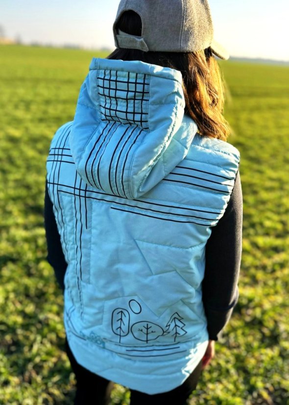 Quilted vest - Touch of the Forest