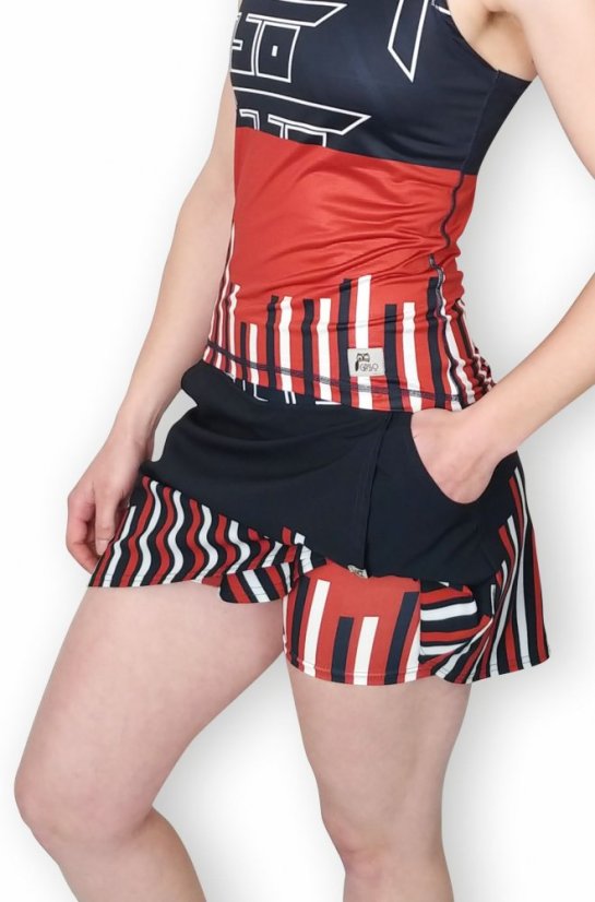 Sukně zavinovačka - Retro sůva