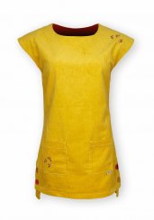 Corduroy dress - mustard