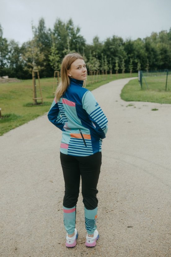 Bunda kombi - Proužky - Velikost: L