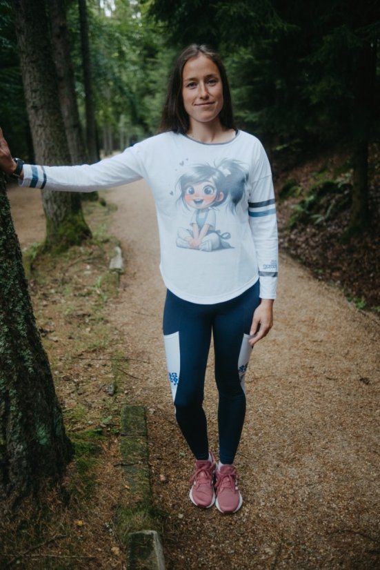 Triko dlouhý rukáv - Holčička - Varianta: Síťovina, Velikost: M