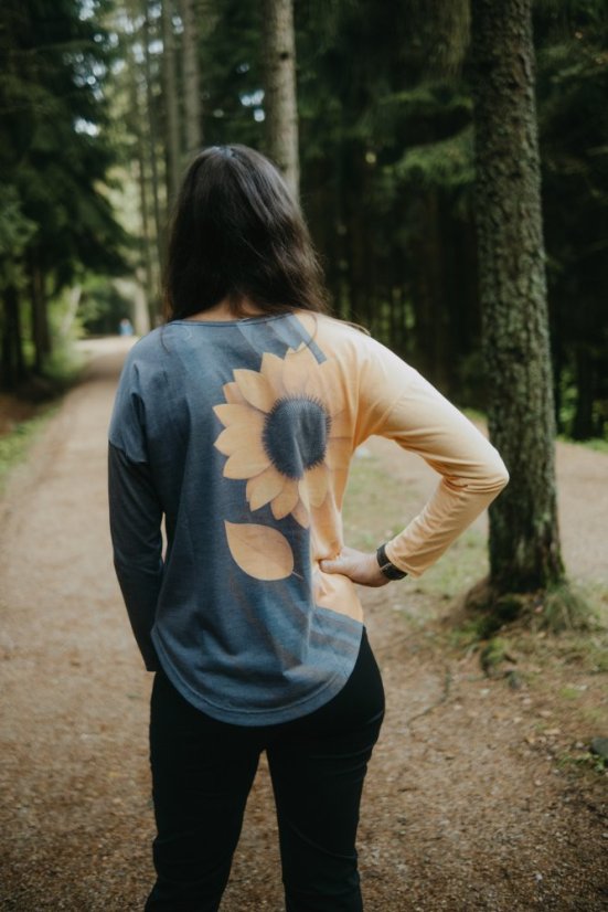 Triko dlouhý rukáv - Slunečnice