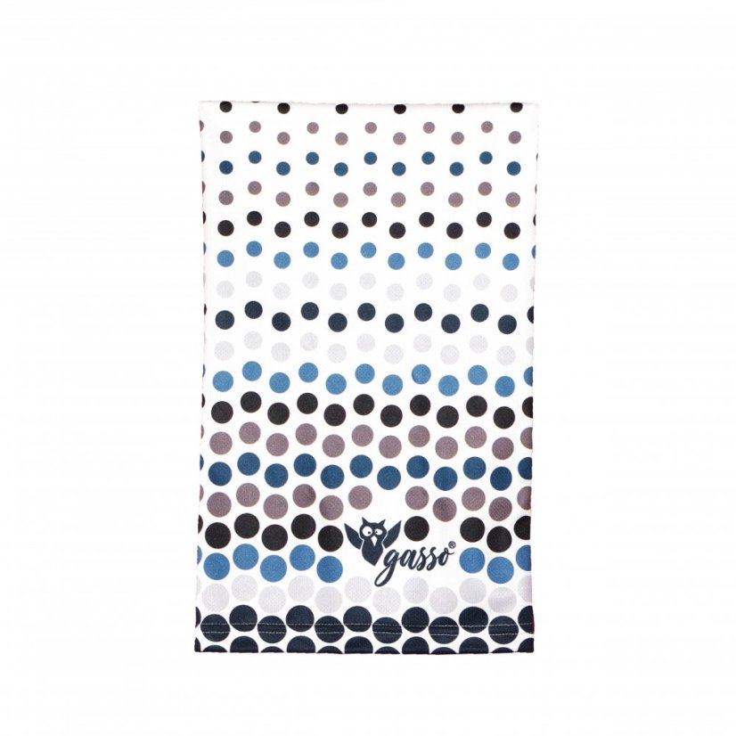 Nákrčník Puntíky Horizontálně - Šedá