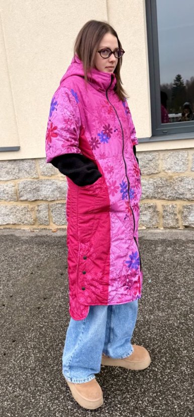 Dlouhá vesta prošívaná - Kopretiny