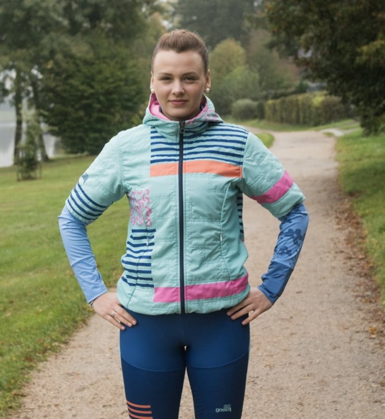 Quilted vest - Stripes