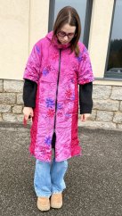 Dlouhá vesta prošívaná - Kopretiny