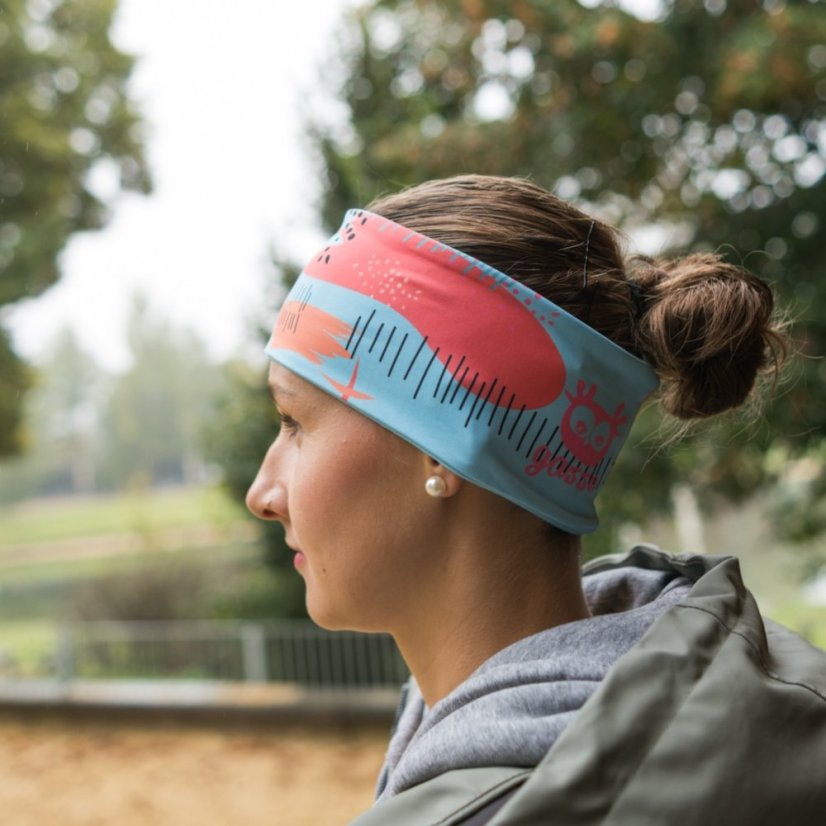 Čelenka - Mraky mentol - Varianta: Slabší, Velikost: L Čelenka - Mraky mentol - Varianta: Slabší, Velikost: L