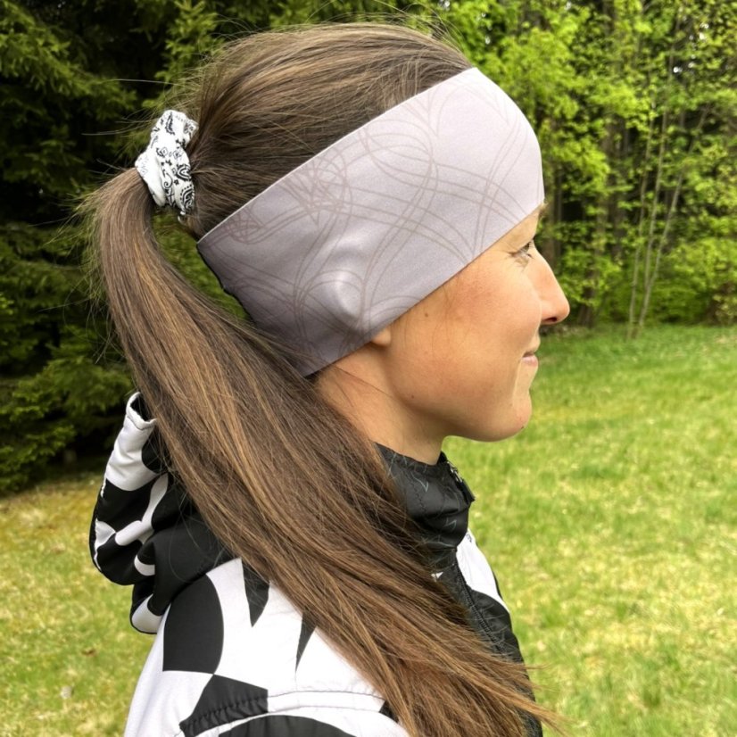 Sportovní čelenka - Srdcovka (hnědá)