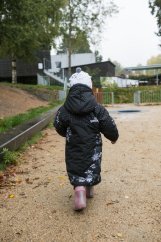 Prošívaný kabát - Zimní květy